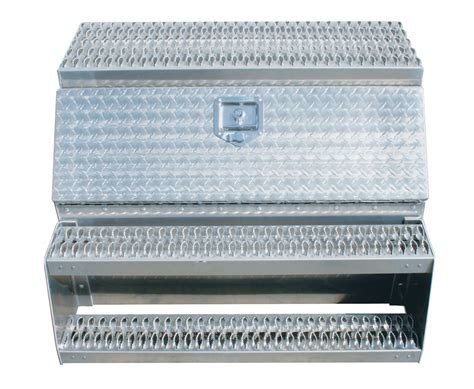 all steel saddle box 50202|Aluminum Step Saddle Box with Lock and Keys .